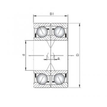 ISO 7321 ADF angular contact ball bearings
