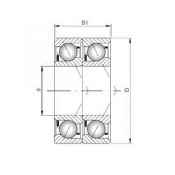 ISO 7004 CDT angular contact ball bearings