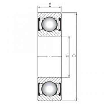 ISO 16010 ZZ deep groove ball bearings