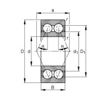 FAG 3206-BD-TVH angular contact ball bearings