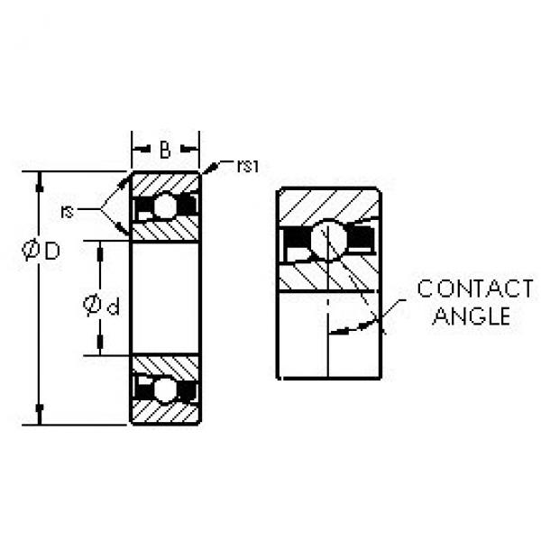 AST H7017C angular contact ball bearings #2 image