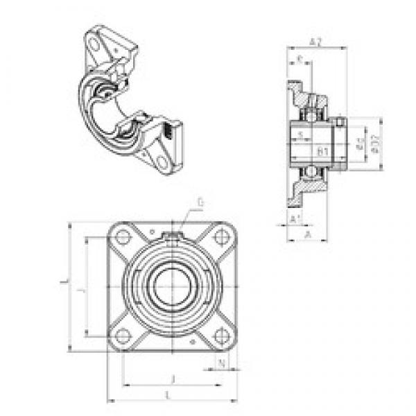 SNR EXFE201 bearing units #3 image