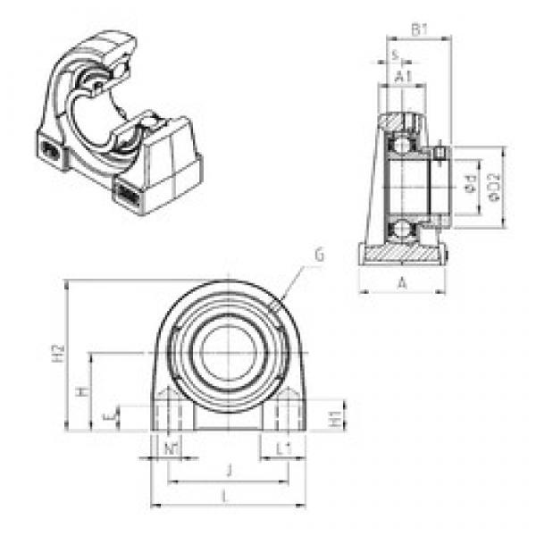 SNR ESPG204 bearing units #3 image