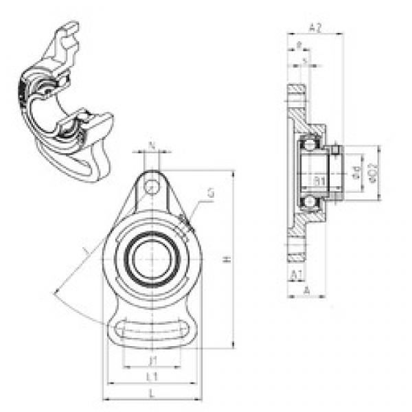 SNR ESFA205 bearing units #3 image