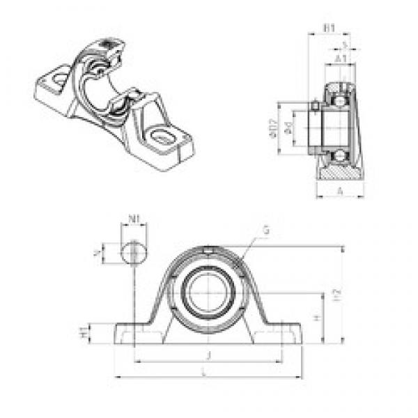 SNR ESPLE205 bearing units #3 image