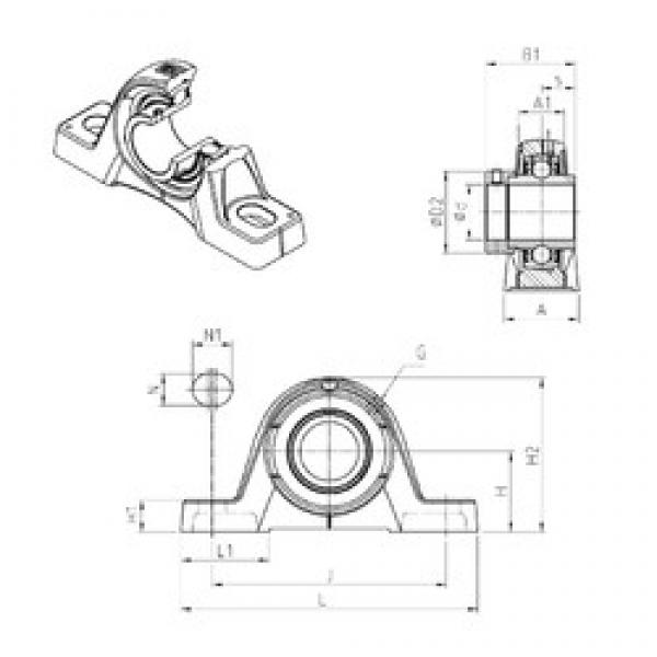 SNR EXPE201 bearing units #3 image