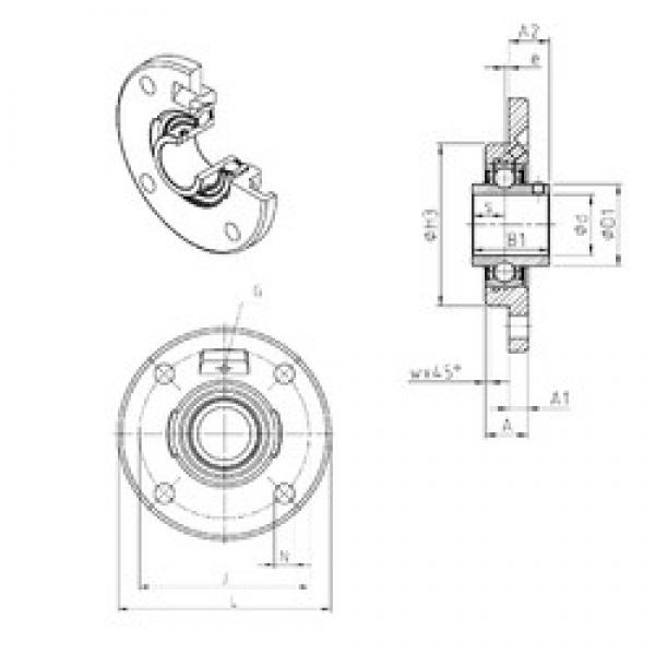 SNR UCFCE209 bearing units #3 image
