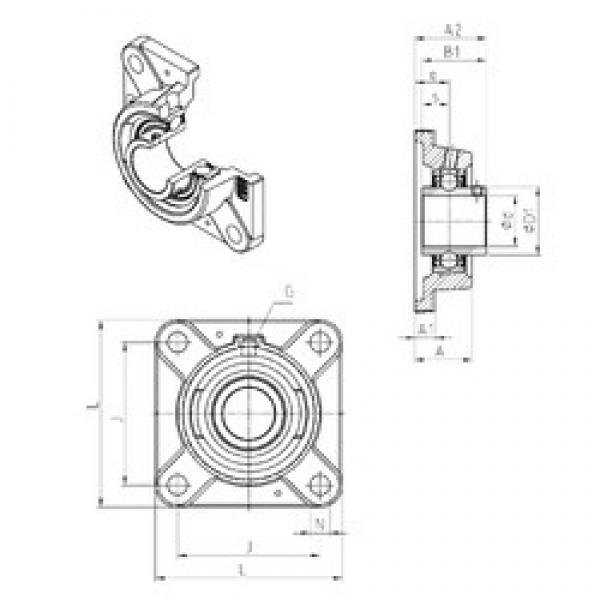SNR UCFE206 bearing units #3 image