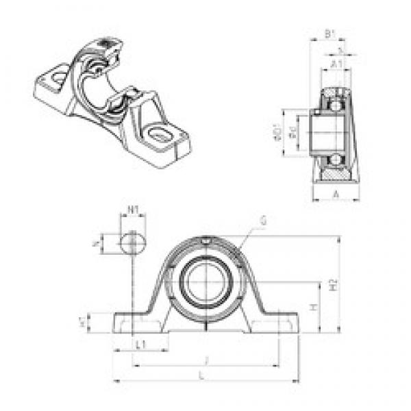 SNR USPE207 bearing units #3 image