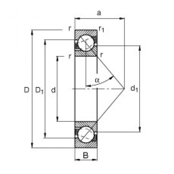 FAG 7209-B-JP angular contact ball bearings #2 image