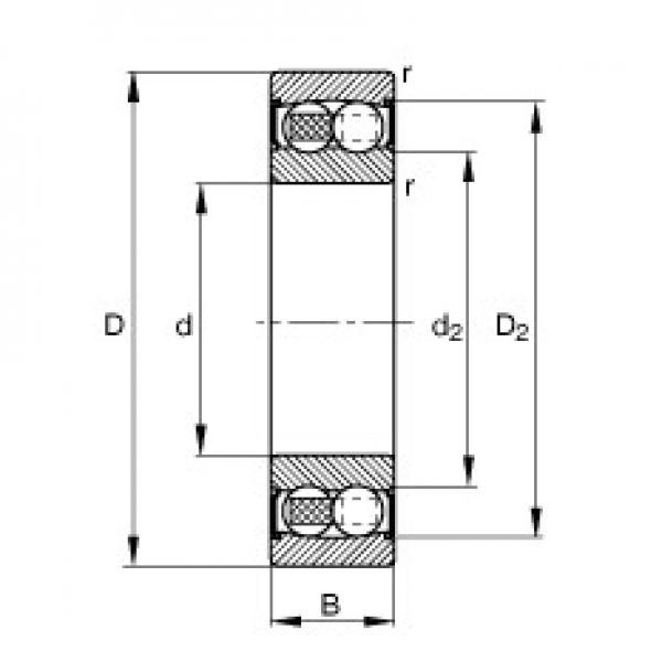 FAG 2209-2RS-TVH self aligning ball bearings #2 image