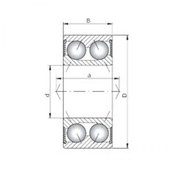 ISO 3814-2RS angular contact ball bearings #3 image