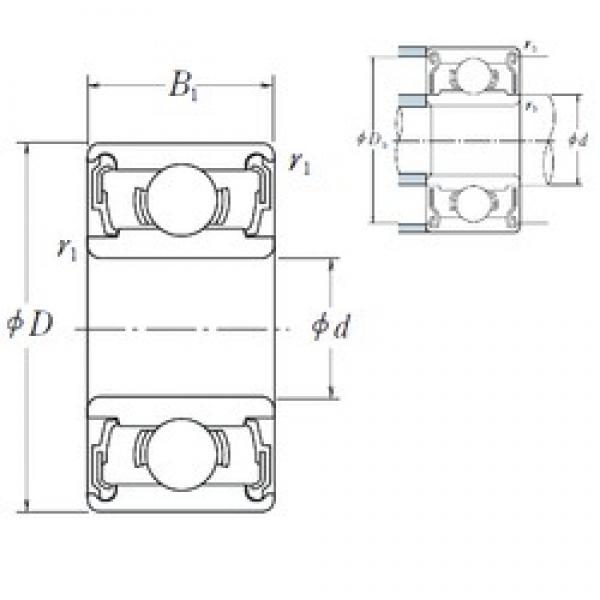 ISO 628-2RS deep groove ball bearings #3 image