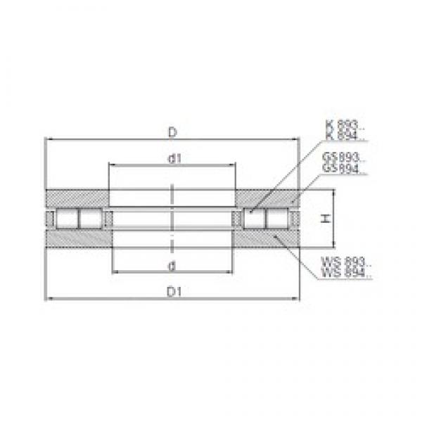 ISO 89422 thrust roller bearings #3 image