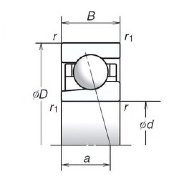 NSK 12BGR02H angular contact ball bearings #1 image