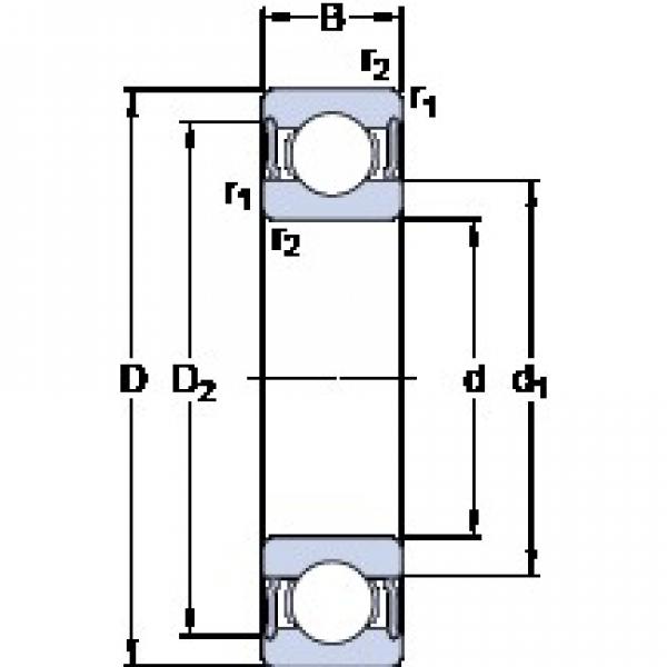 SKF W 61812-2RS1 deep groove ball bearings #2 image