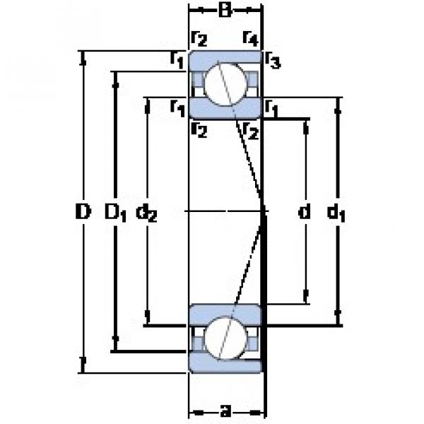SKF 71811 ACD/P4 angular contact ball bearings #2 image