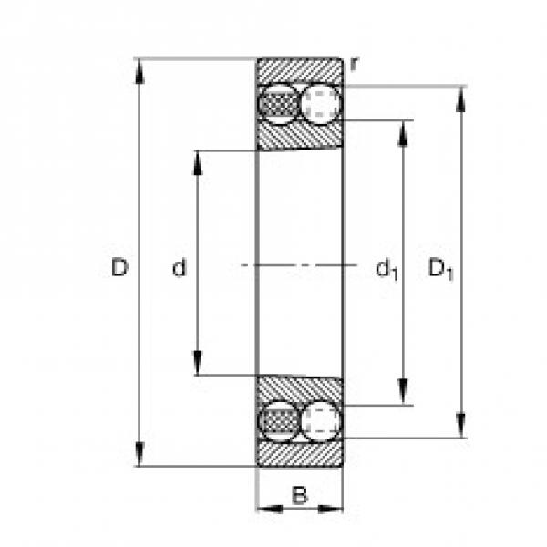 FAG 2307-K-TVH-C3 self aligning ball bearings #2 image