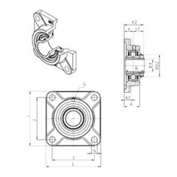 SNR UKF206H bearing units #3 image